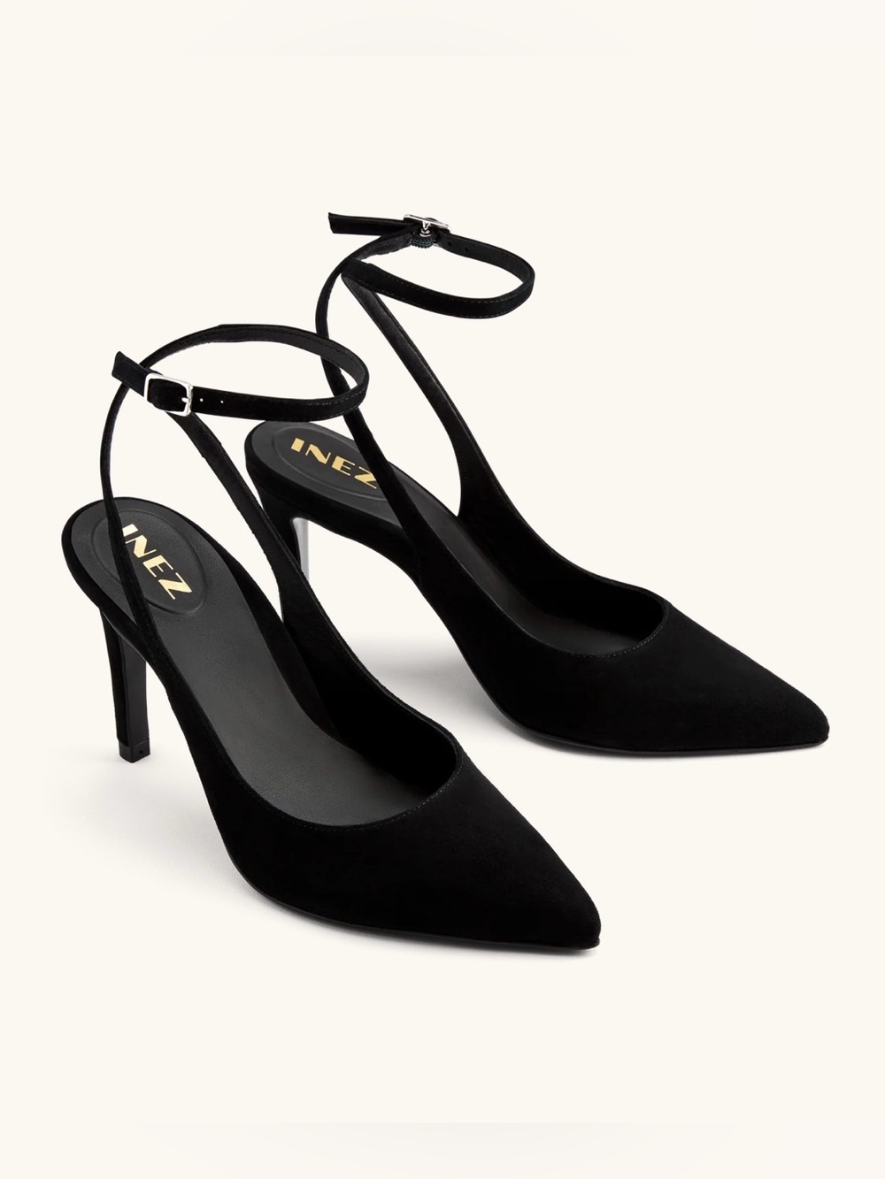 Inez Portia Heels in Black Suede size 7 M
